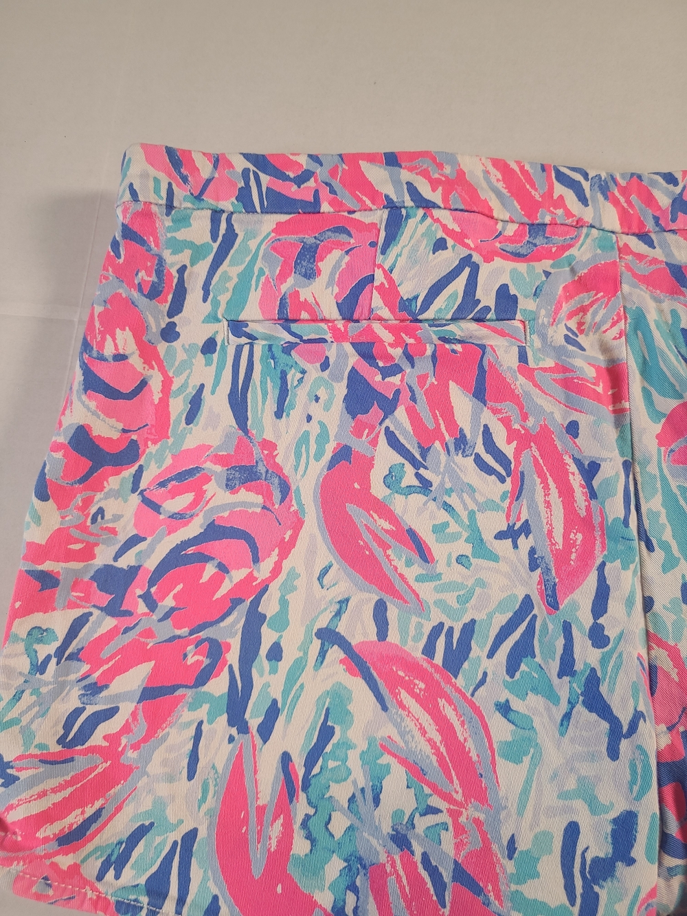 Lilly Pulitzer Womens Shorts Side Zip with Pink Blue Tropical SOLD - Picture 12 of 14